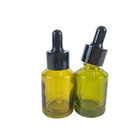 18/415 botella de perfume vacía de cristal cosmética del verde de botella del dropper 30ml