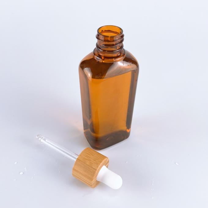 Botella cosmética de Yo Li O 30ml con el casquillo del dropper y de bambú