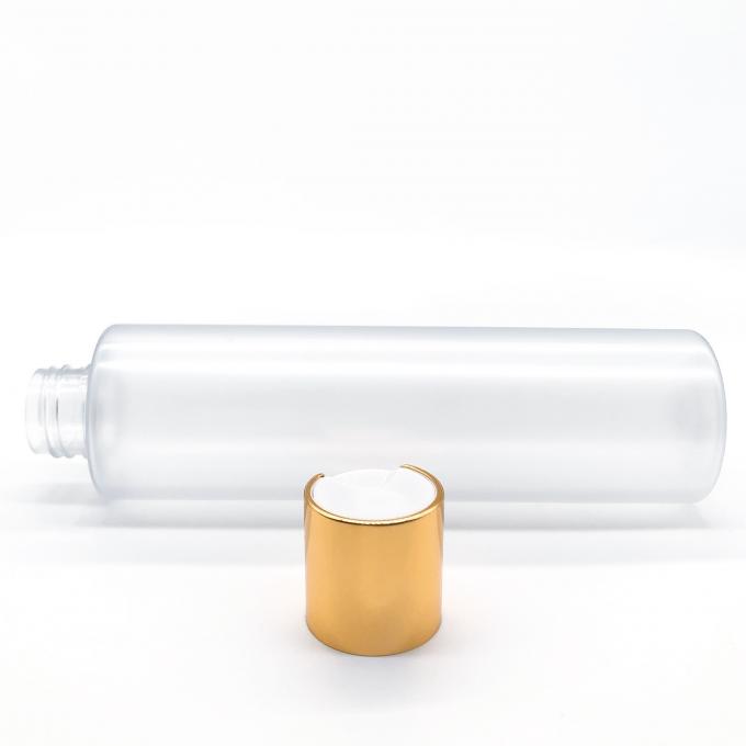 24/410 casquillo de aluminio del top del disco del oro brillante con el top plástico blanco