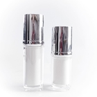 Esencia de acrílico transparente del cuidado de piel de la emulsión de la botella de vacío de la capa doble
