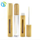 OEM vacío de bambú de los tubos de la barra de labios del cuerpo del ABS de los tubos de 10ml 5g Chapstick