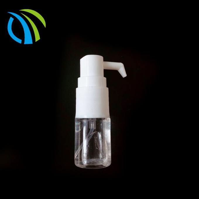 Rociador nasal médico del mini tornillo acanalado 18m m blanco para la botella del claro 15ml