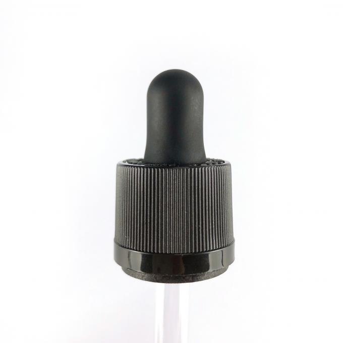 18/415 dropper de ojo líquido claro de la medicina de los dropperes líquidos con las pipetas del silicón de la extremidad del bulbo y de cristal